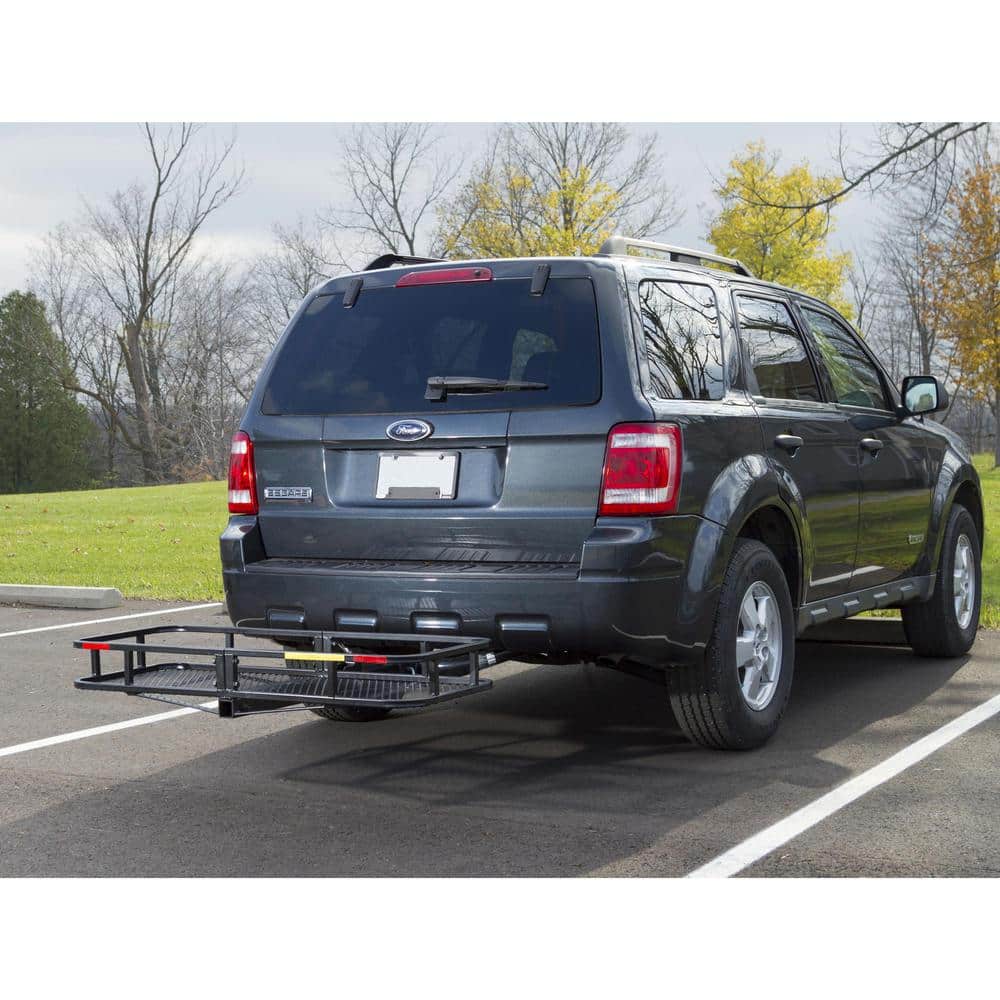 500 lbs. 48 in. L Steel Basket Folding Cargo Carrier - Hercitys