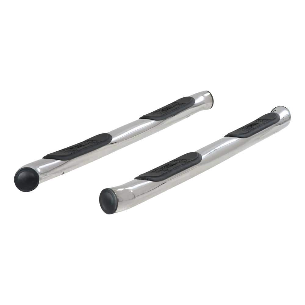 3-Inch Round Polished Stainless Steel Nerf Bars, No-Drill, Select Jeep Liberty - Hercitys