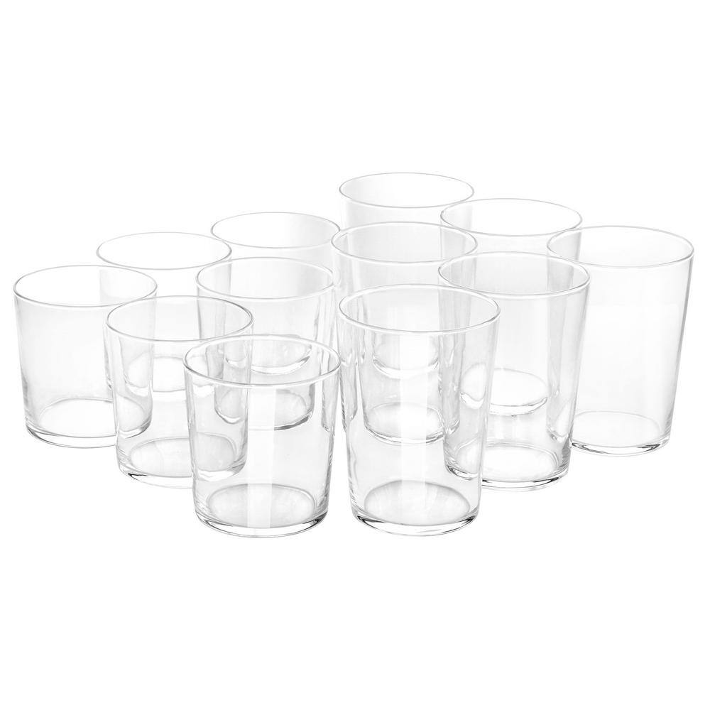 12-Piece Bowey Double Old Fashion and Highball Glassware Set - Hercitys