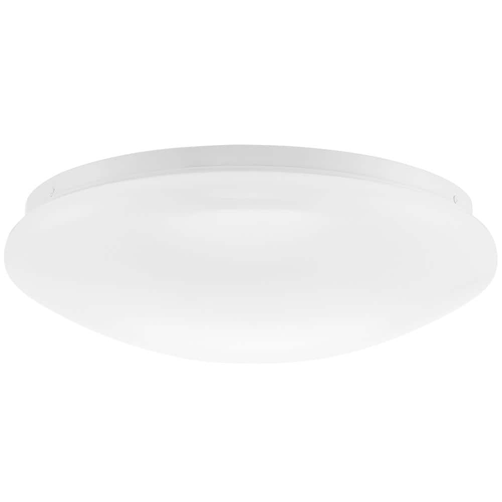 13 in. 1-Light Selectable White LED and Color Changing Smart Wi-Fi Flush Mount Mushroom Ceiling Light - Hercitys