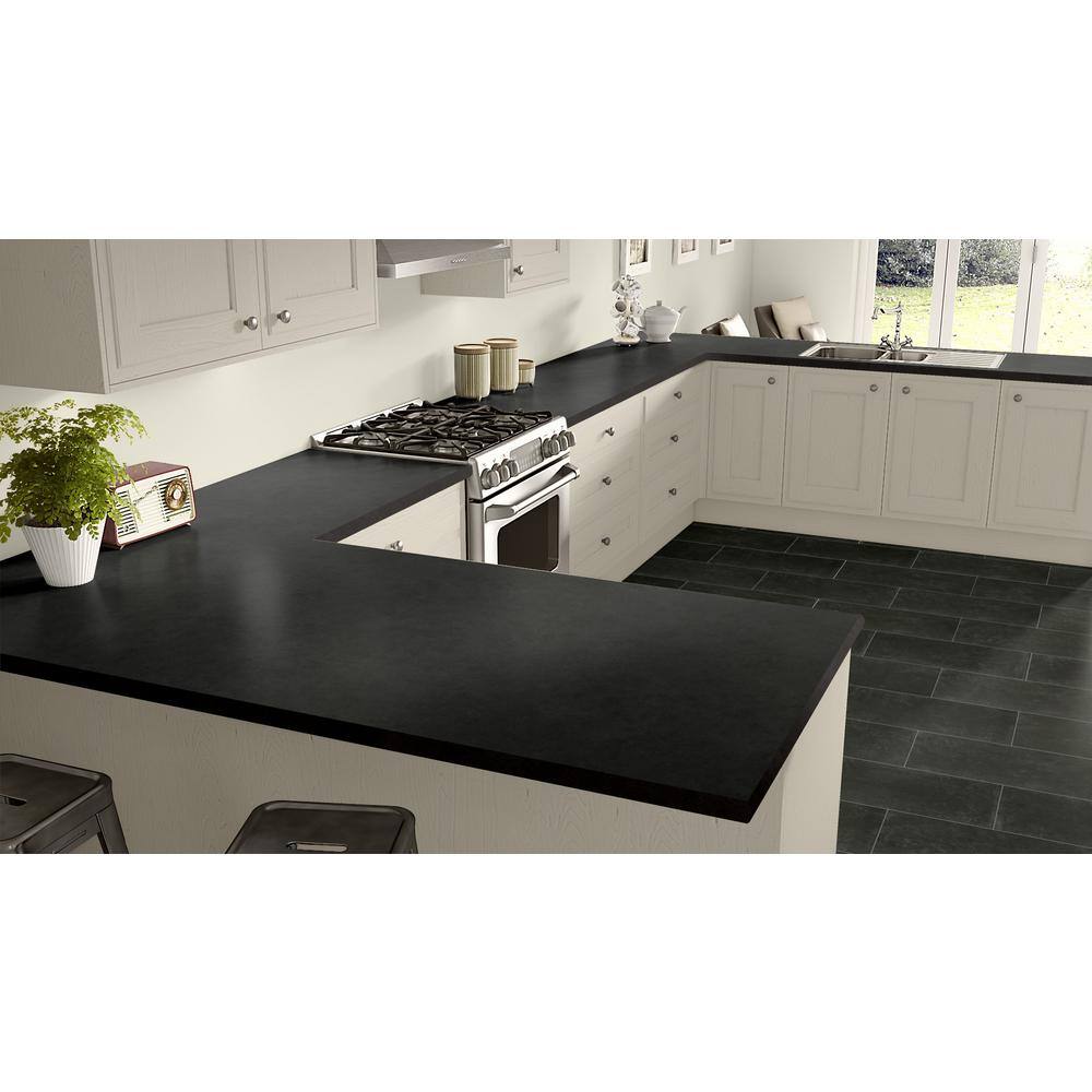 4 ft. x 8 ft. Laminate Sheet in Oiled Soapstone with Standard Fine Velvet Texture Finish - Hercitys