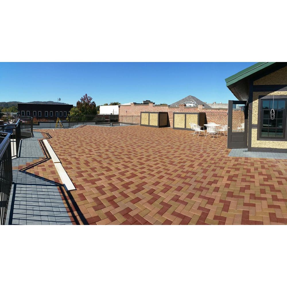4 in. x 8 in. Pavers with Grid 16 in. x 16 in. x 1.75 in. Boardwalk Composite (1 unit / 1.78 sq. ft.) - Hercitys