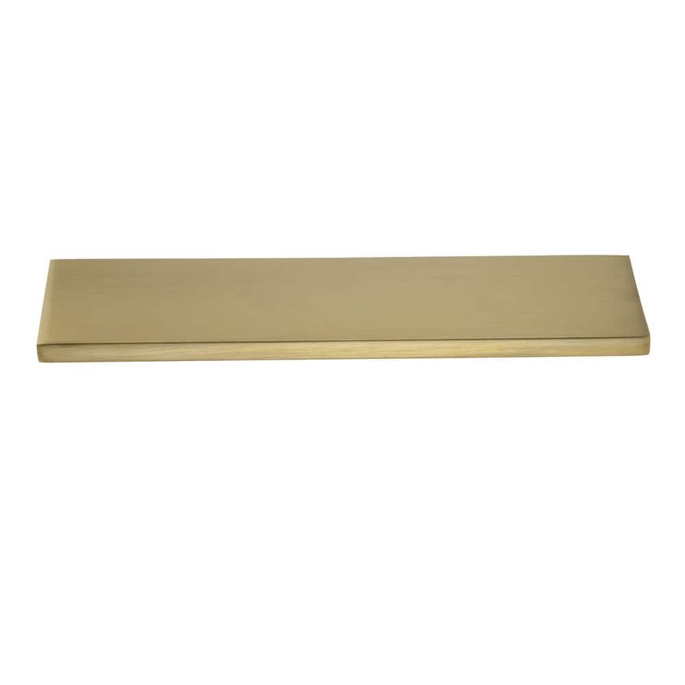 10-Pack Ethan 4 in. (102 mm) Center-to-Center Satin Brass Edge Drawer Pull - Hercitys