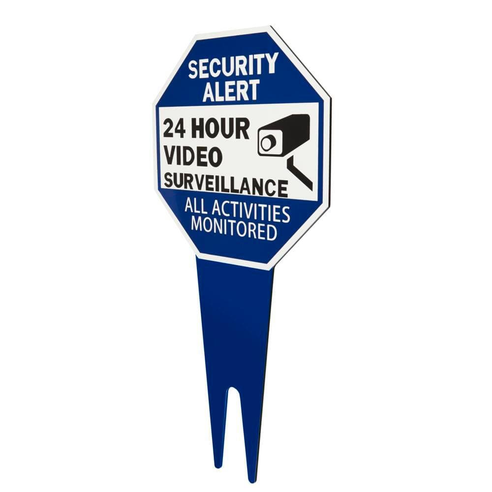 10 in. x 10 in. Aluminum Surveillance Yard Sign - Hercitys