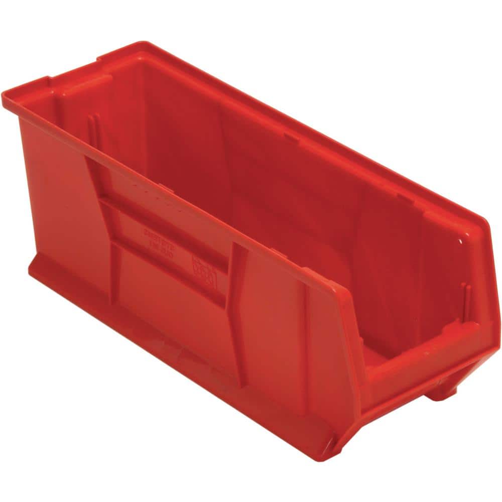 24 in. Hulk 16.20 qt. Stack Bin in Red (6-Pack) - Hercitys