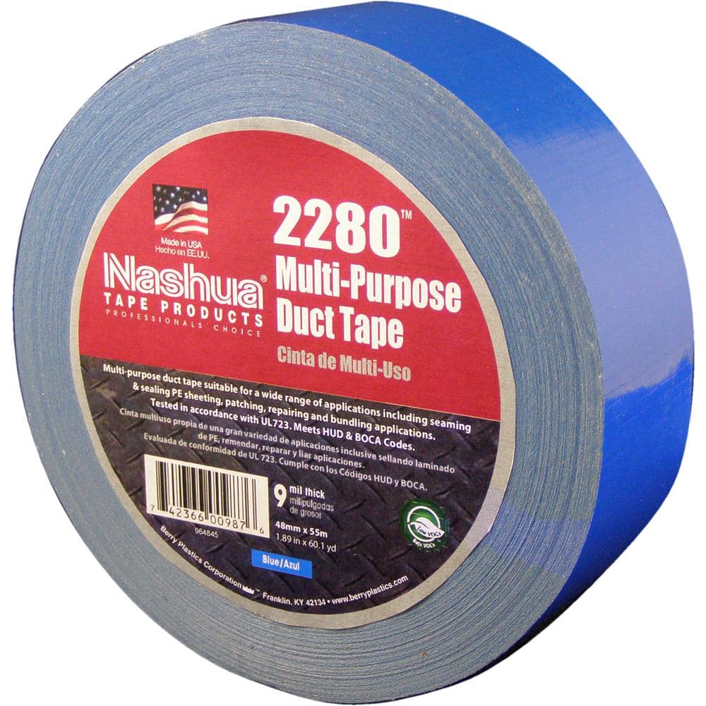 1.89 in. x 60.1 yds. 2280 Multi-Purpose Duct Tape in Blue (24-Pack) - Hercitys