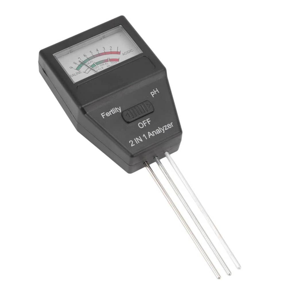 2 in 1 Soil Meter Soil Fertility Tester with 3-Probes for Indoor and Outdoor Use at Home, Lawn, Farm - Hercitys