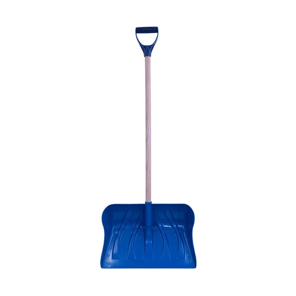 36 in. Wood Handle Plastic Snow Shovel - Hercitys