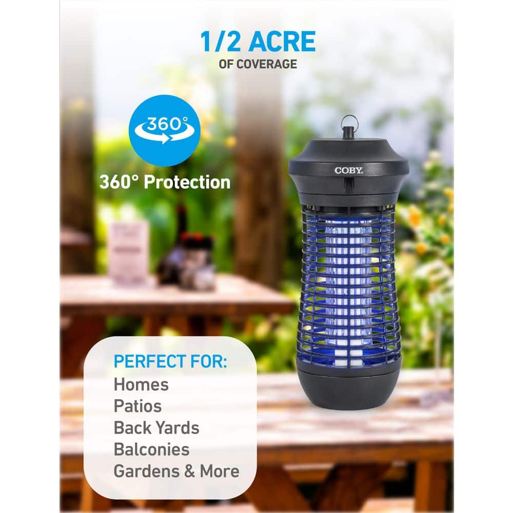 18-Watt , Outdoor Bug Zapper Covers Half an Acre, Non-Toxic, Chemical-Free - Hercitys