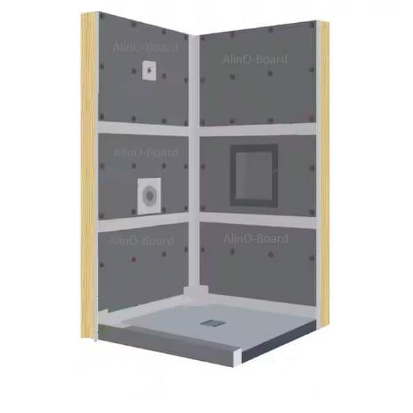 1/2 in. x 32 in. x 48 in. XPS Cement Waterproof Backer Board (4-Pack) - Hercitys