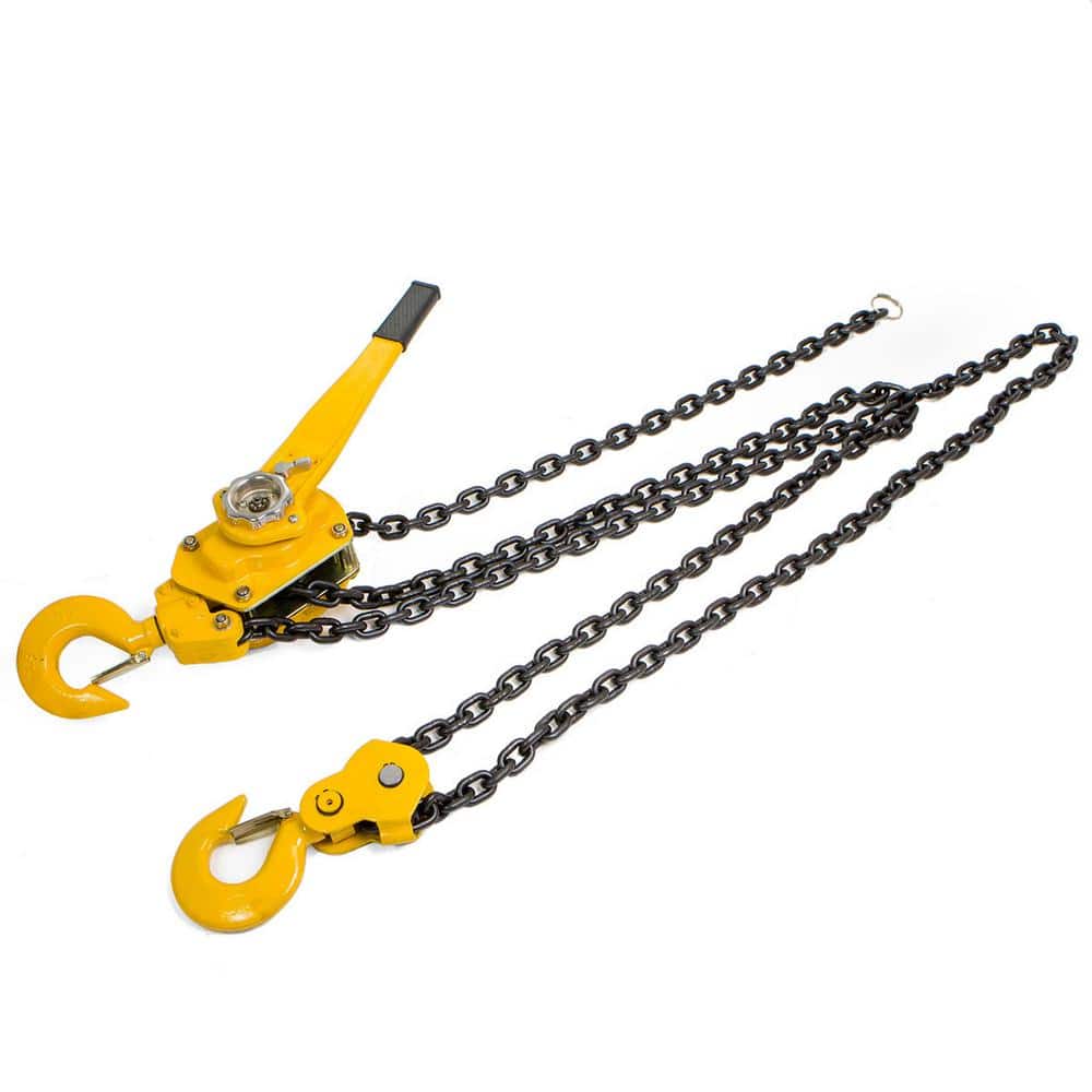 10 ft. 6-Ton Steel Block Chain Lever Hoist Puller Lifter - Hercitys