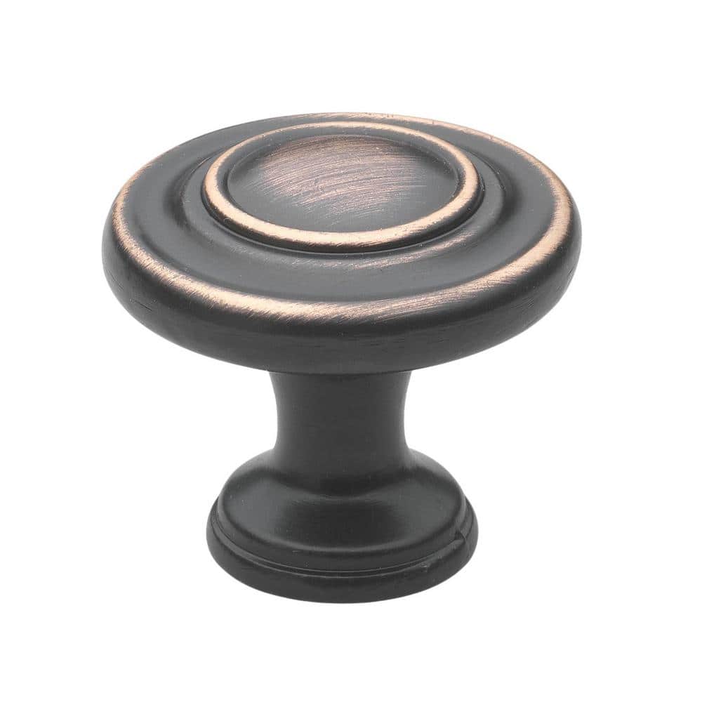 1-1/4 in. Dia Oil Rubbed Bronze Classic Round Ring Cabinet Knob (10-Pack) - Hercitys