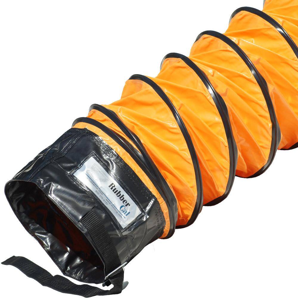 4 in. D x 25 ft. Air Ventilator Orange Coil – Flexible Ducting – Orange - Hercitys