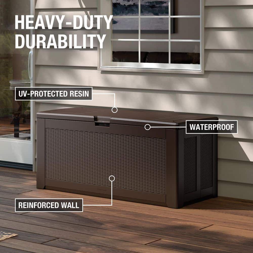 134 Gal. XL Resin Deck Box - Hercitys