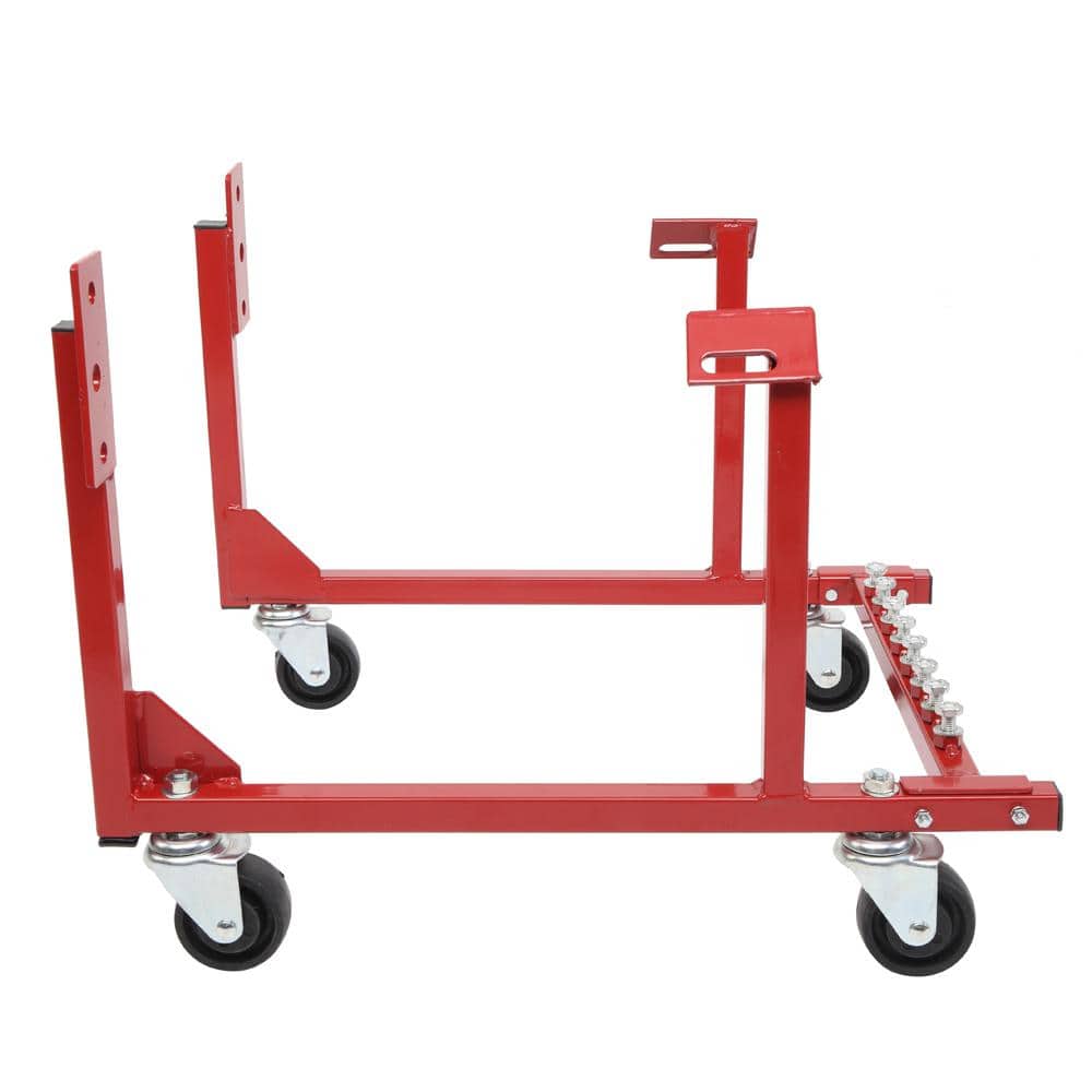 1000 lbs. Auto Engine Cradle Stand for Chevrolet Chevy V8 Red - Hercitys