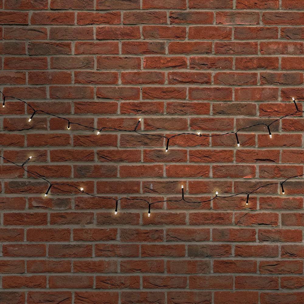 50-Light 13 ft. 8 in. White Lights Solar String Light - Hercitys