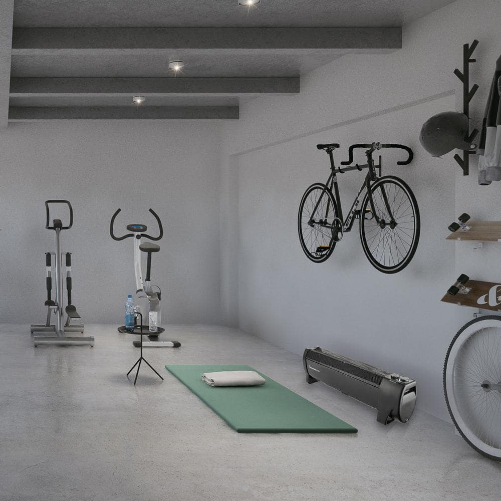 27 in. 750-Watt/1500-Watt Convection Baseboard Electric Heater with Wire Heating Element - Hercitys