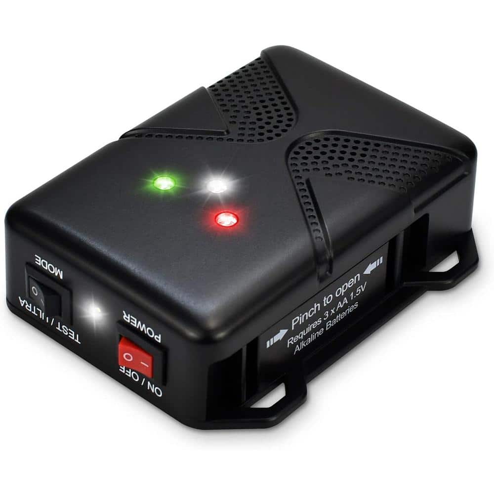 12-Watt Under Hood Electronic Outdoor Animal Rat Squirrel Car Repellent Device, Ultrasonic Battery Operated Strobe Light - Hercitys