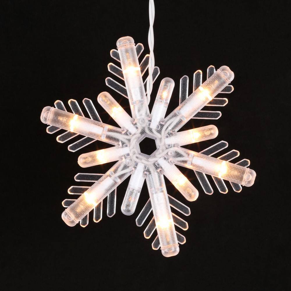 150-Light Clear Random Sparkle Snowflake Icicle Light Set - Hercitys