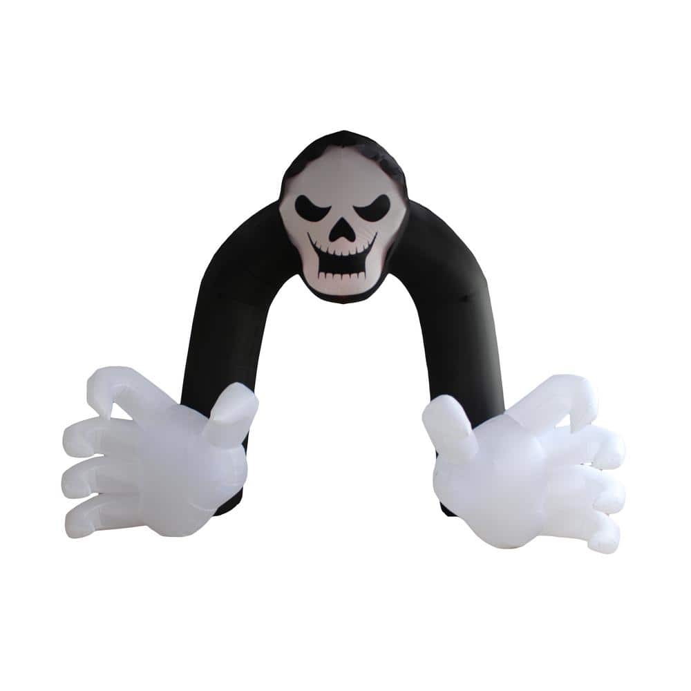 114.17 in. H x 59.06 in. W x 153.54 in. L Halloween Inflatable Reaper Arch - Hercitys