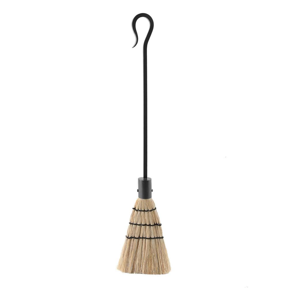 28 in. Tall Graphite Shepherd’s Hook Fireplace Brush Tool - Hercitys