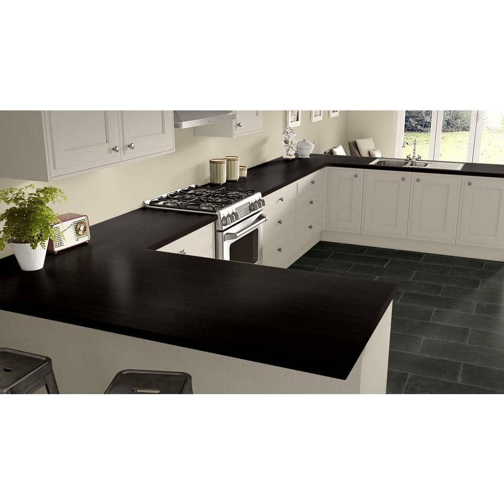 4 ft. x 8 ft. Laminate Sheet in Ebony Recon with Standard Fine Velvet Texture Finish - Hercitys