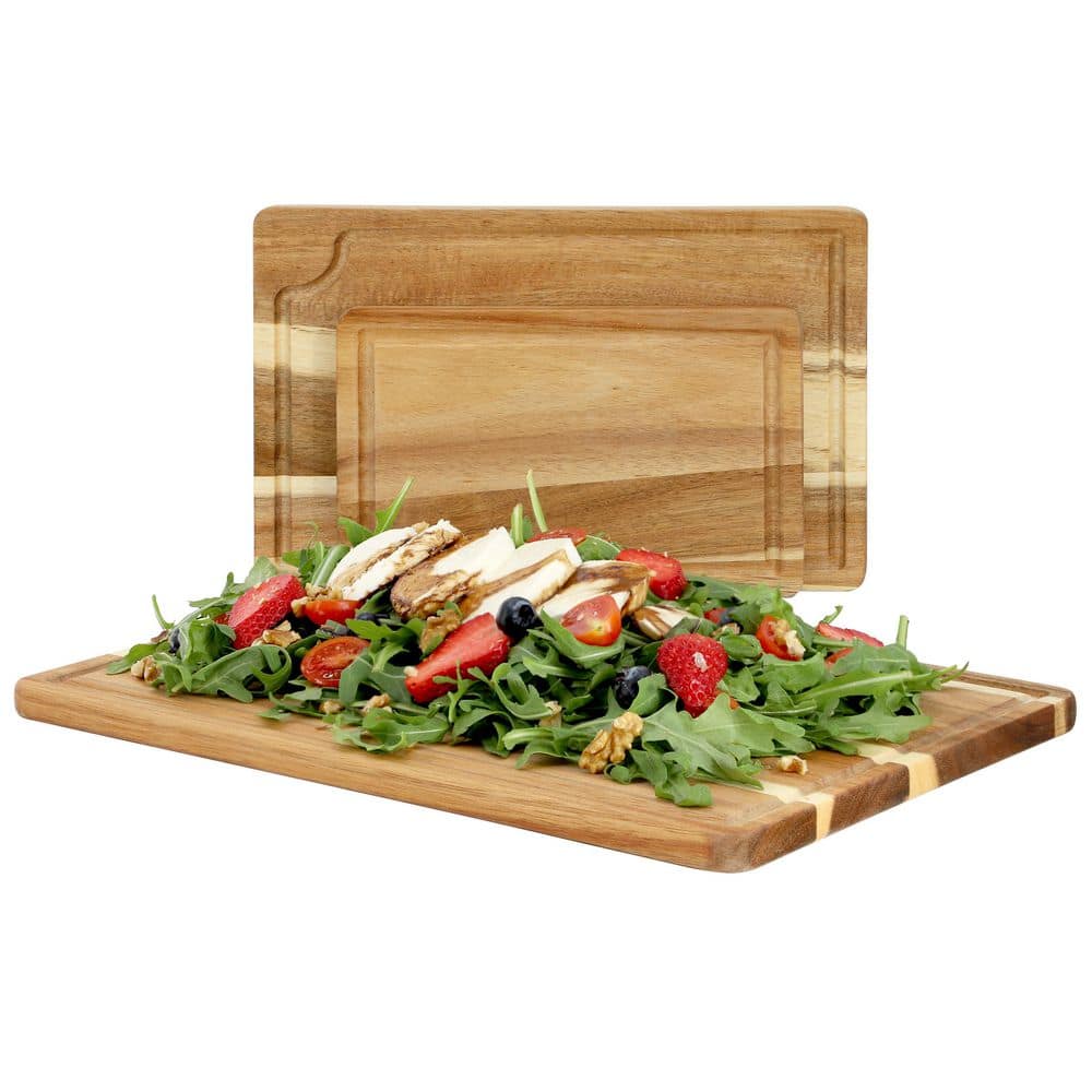 3 Piece Acacia Wood Cutting Board Set - Hercitys
