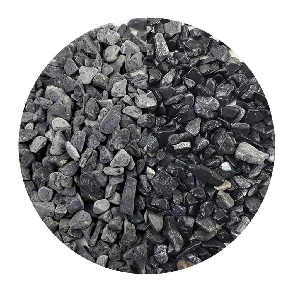 3/8 in. Black Pea Gravel Pebbles for Landscaping Fish Tank and Garden Decor 10 lbs. Bag - Hercitys