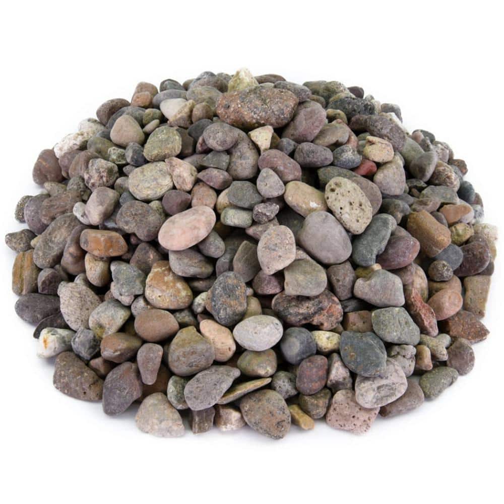 0.25 cu. ft. 3/4 in. Arizona River Round Rock for Gardens, Landscapes and Ponds - Hercitys