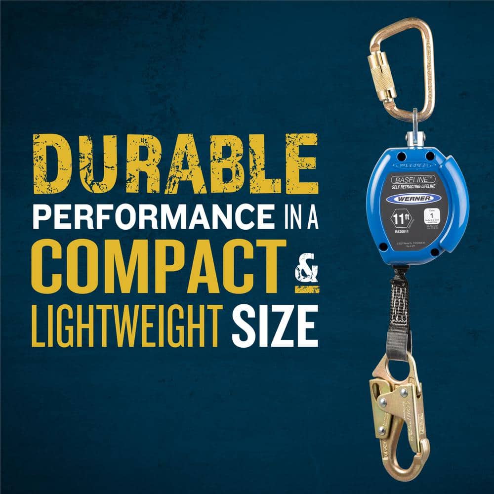 11 ft. Baseline Self Retracting Lifeline - Hercitys