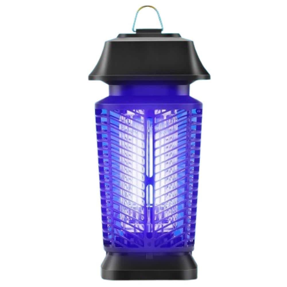 20-Watt Electronic Indoor/Outdoor Mosquito Repellent Electric Mosquito/Bug/Fly Zapper Traps w/ Blue-Violet Light, Black - Hercitys