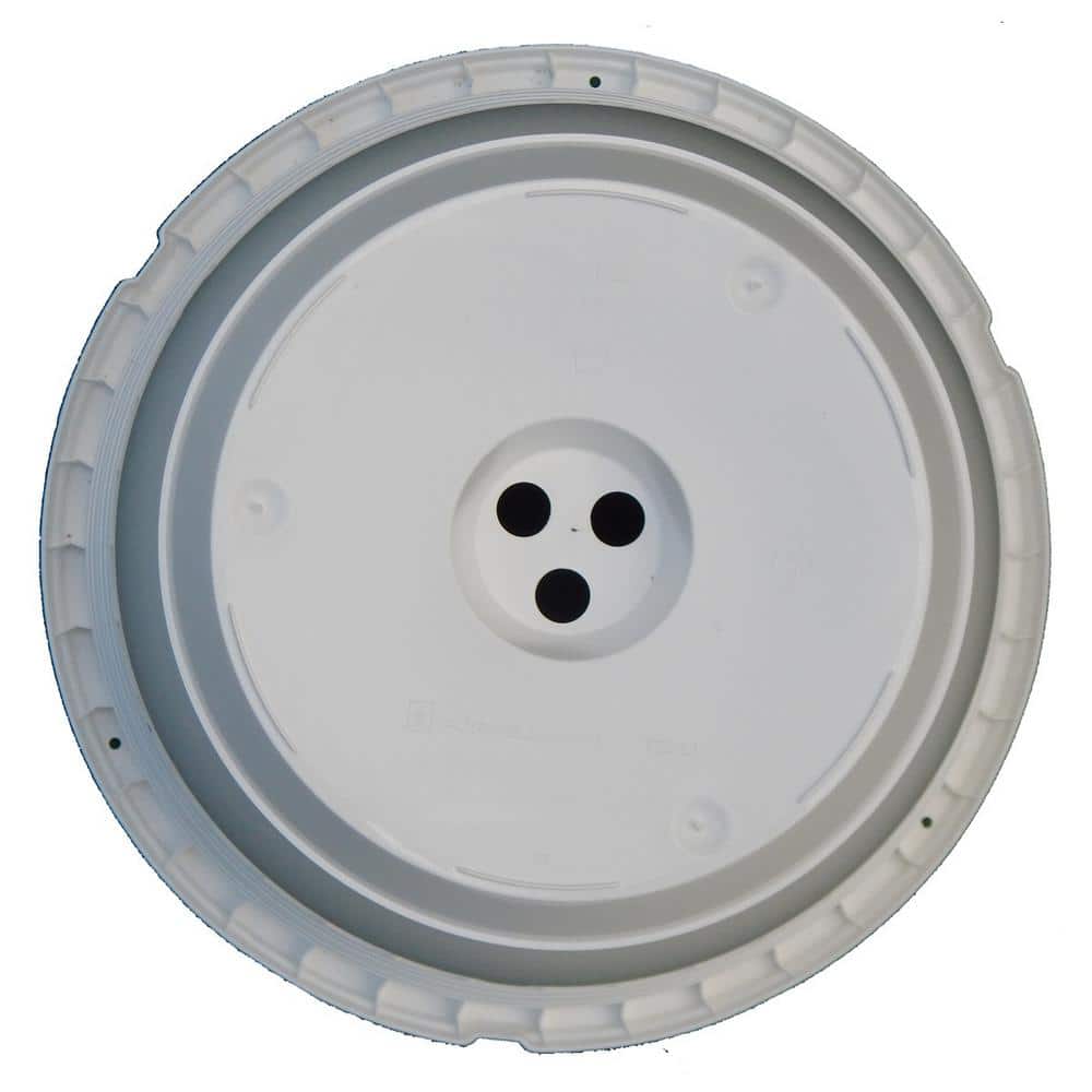 10 in. Dia White Plastic Hanging Basket (3-pack) - Hercitys