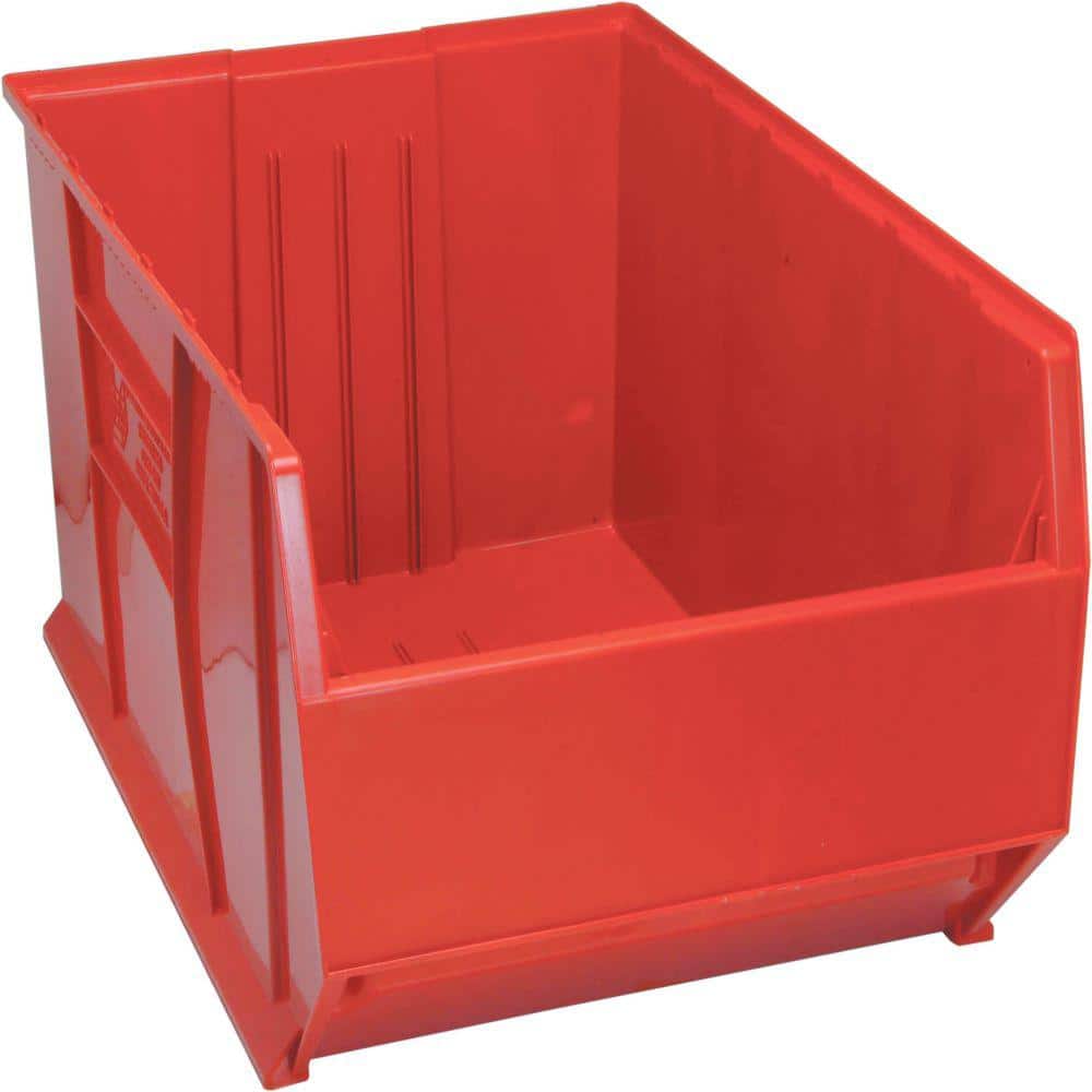 36 in. Quantum Hulk 65 Gal. Storage Tote in Red (1-Pack) - Hercitys