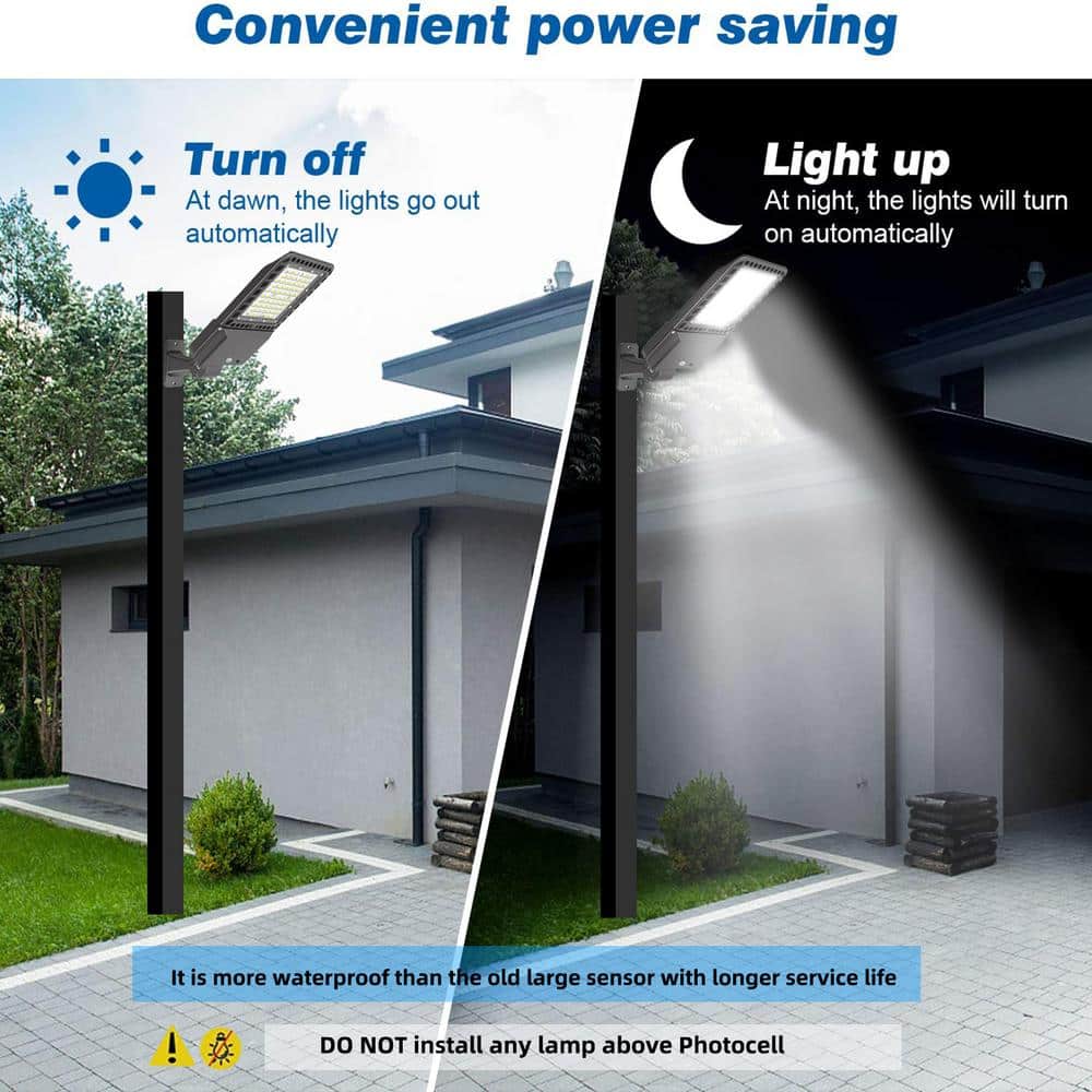 1000-Watt Equivalent Integrated LED Bronze LED Parking Lot Area Light Arm Mount 5000k Dusk to Dawn IP65 - Hercitys