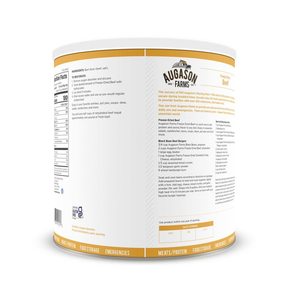 16 oz. Freeze Dried Precooked Beef Chunks - Hercitys