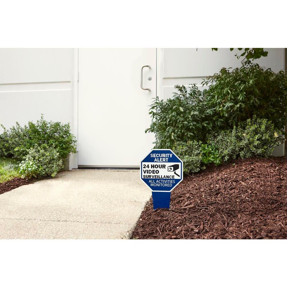 10 in. x 10 in. Aluminum Surveillance Yard Sign - Hercitys