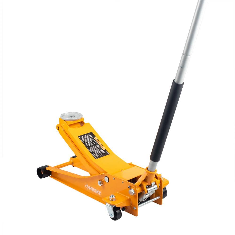3-Ton Orange Low Profile Floor Jack with Quick Lift - Hercitys