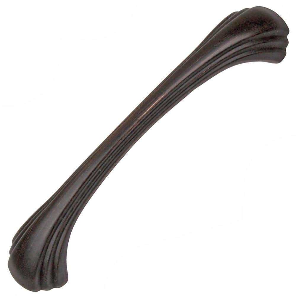 4-9/16 in. Center-to-Center Oil Rubbed Bronze Shell Series Cabinet Pulls (10-Pack) - Hercitys