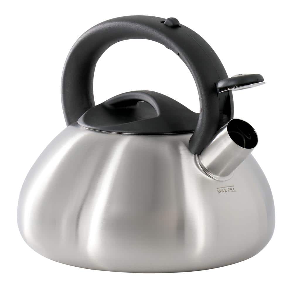 1.9 Liter 8 Cup Stainless Steel Whistling Kettle with Bakelite Handles - Hercitys