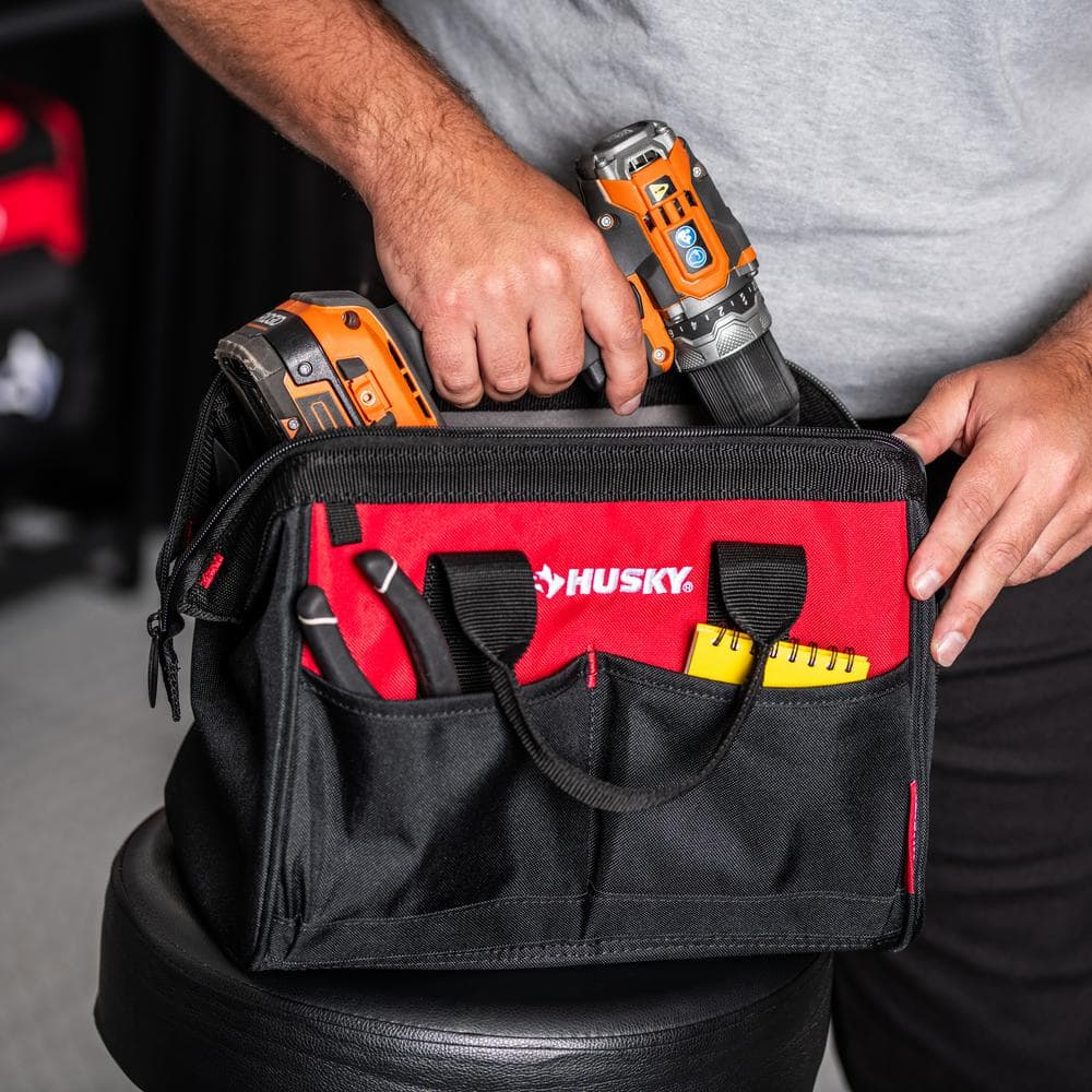 12 in. 4-Pocket Zippered Tool Bag (2-Pack) - Hercitys