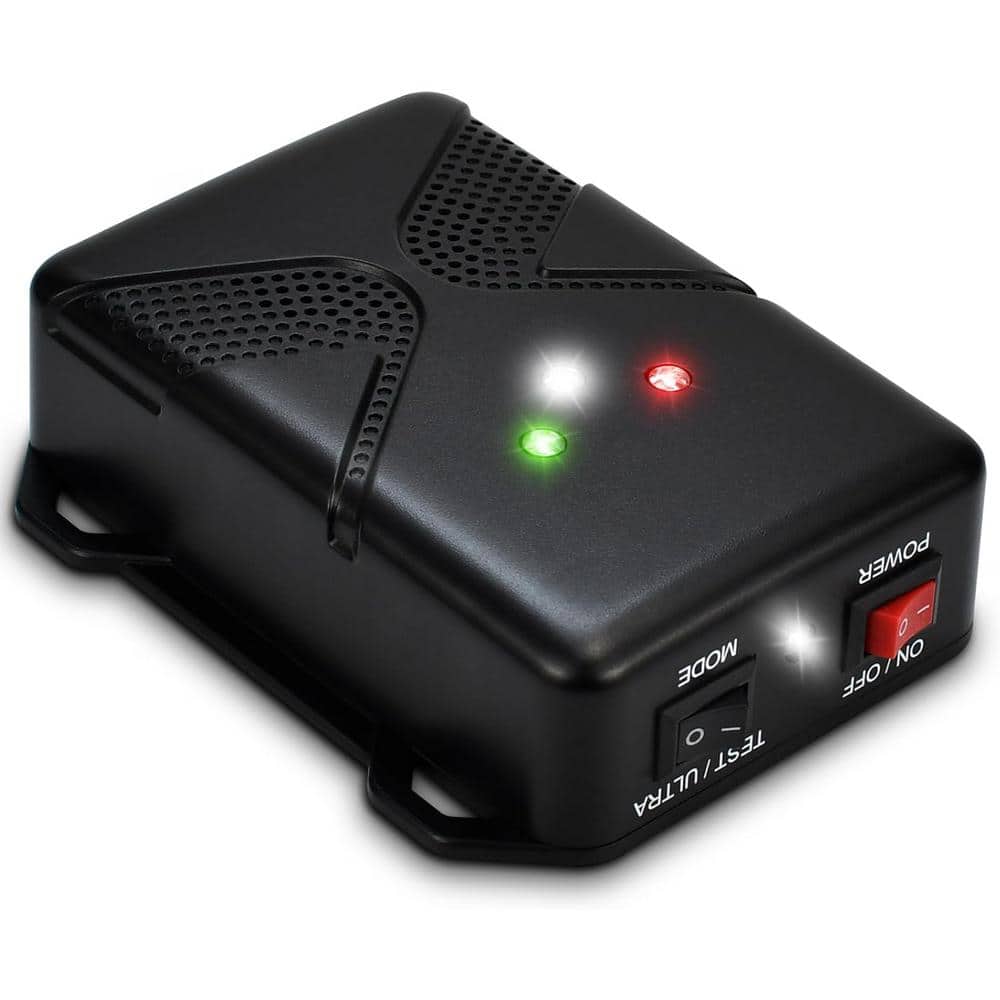 12-Watt Under Hood Electronic Outdoor Animal Rat Squirrel Car Repellent Device, Ultrasonic Battery Operated Strobe Light - Hercitys