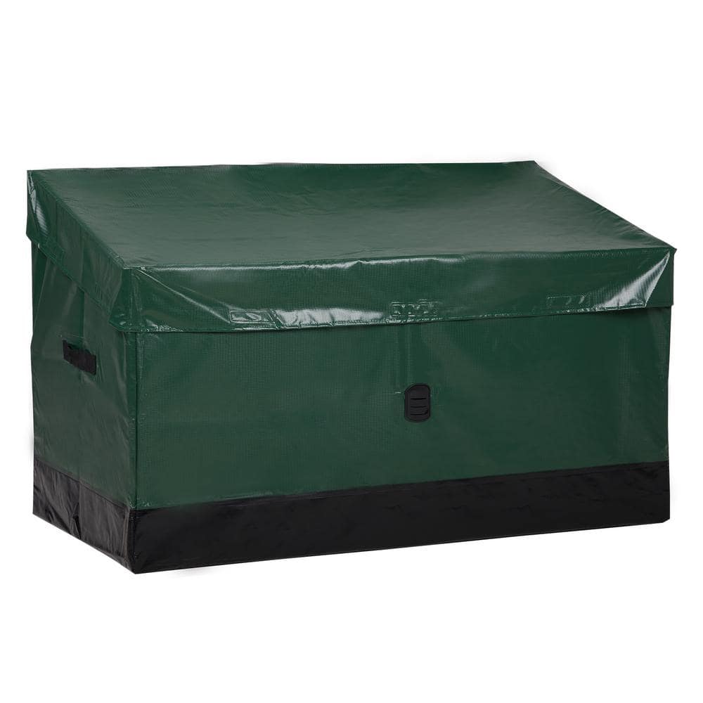 130 Gal. Portable Waterproof Green PVC Deck Box - Hercitys