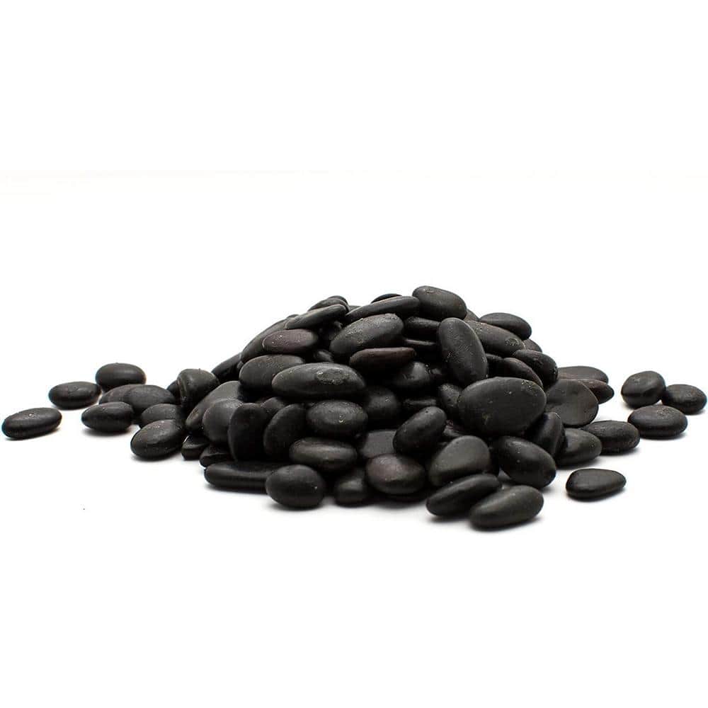1 cm 20 lb. Mini Black Grade A Polished Pebbles - Hercitys