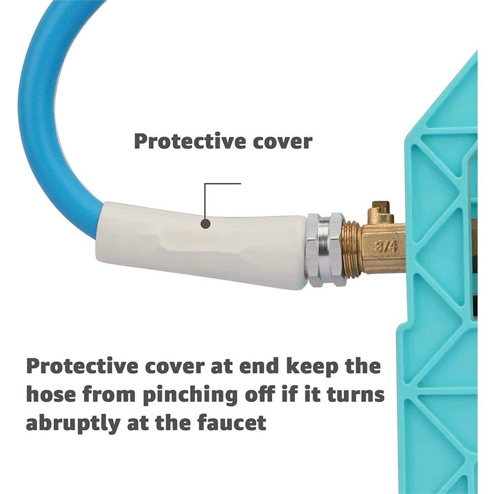 3/4 in. x 12 ft. Short Water Hose Leader Hose Heavy-Duty Garden Hose Extension Hose Reel Connecto - Hercitys