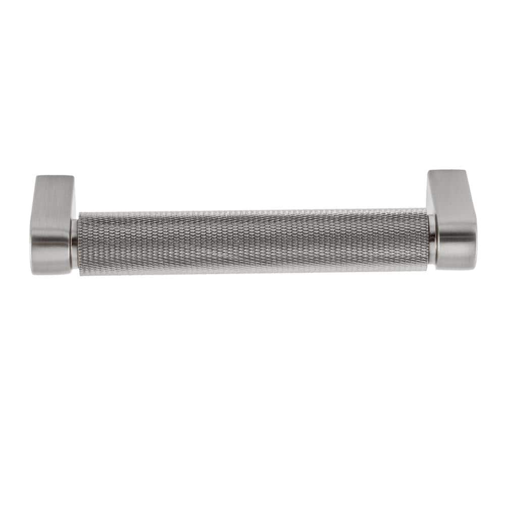 10-Pack Kent Knurled 4 in. (102 mm) Center-to-Center Industrial Satin Nickel Bar Drawer Pull - Hercitys