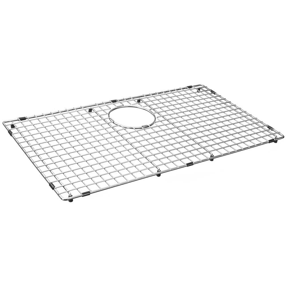 25.98-in x 14.49-in Rear Drain Heavy-Duty Stainless Steel Sink Grid SVH2615R - Hercitys