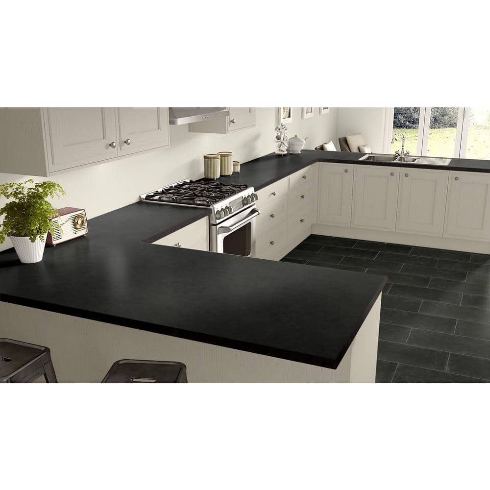 5 ft. x 12 ft. Laminate Sheet in Oiled Soapstone with Standard Fine Velvet Texture Finish - Hercitys