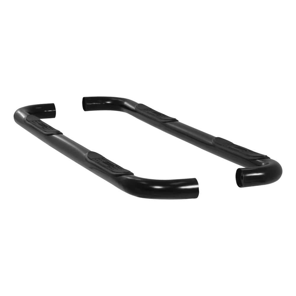 3-Inch Round Black Steel Nerf Bars, No-Drill, Select Ford F-150 - Hercitys