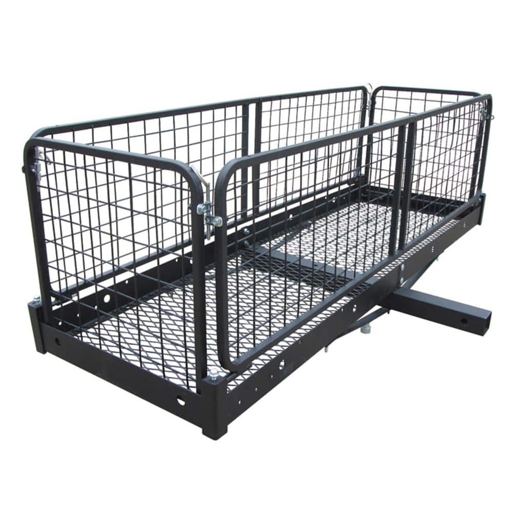 500 lb. Capacity 60 in. x 20 in. Steel Folding Hitch Cargo Carrier for 2 in. Receiver - Hercitys