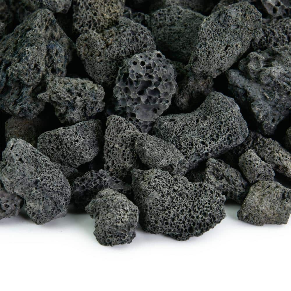 10 lbs. Black Lava Rock 3/4 in. - Hercitys
